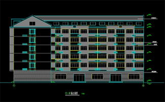 公司工廠宿舍建筑cad施工圖設計平面圖下載 cad圖紙圖片大全 編號 16152036